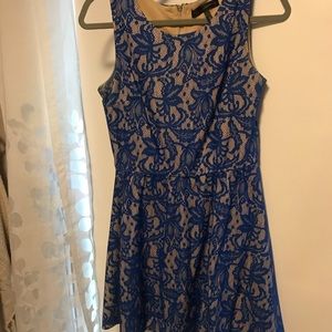 Blue lace dress